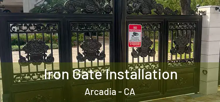 Iron Gate Installation Arcadia - CA